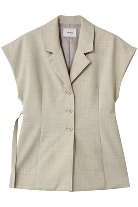 【ヴェニカ/Venica】のJeanne Power sholder shape jacket 人気、トレンドファッション・服の通販 founy(ファニー) ファッション Fashion レディースファッション Fashion for Women アウター Coat / Outerwear Collection レディースジャケット・軽アウター Jackets シェイプ Shape, Slim Fit ショルダー Shoulder, Shoulder Strap ジャケット Jacket, Outerwear フォルム Silhouette, Form ベスト Vest, Waistcoat マニッシュ Mannish, Boyish 夏 Summer 新作・新入荷 New Arrivals / New In 春 Spring S/S・春夏 SS, Spring/Summer, Warm Season |ID:prp329100004910351