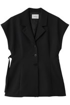 【ヴェニカ/Venica】のJeanne Power sholder shape jacket 人気、トレンドファッション・服の通販 founy(ファニー) ファッション Fashion レディースファッション Fashion for Women アウター Coat / Outerwear Collection レディースジャケット・軽アウター Jackets シェイプ Shape, Slim Fit ショルダー Shoulder, Shoulder Strap ジャケット Jacket, Outerwear フォルム Silhouette, Form ベスト Vest, Waistcoat マニッシュ Mannish, Boyish 夏 Summer 新作・新入荷 New Arrivals / New In 春 Spring S/S・春夏 SS, Spring/Summer, Warm Season thumbnail BLK|ID: prp329100004910351 ipo3291000000036785815