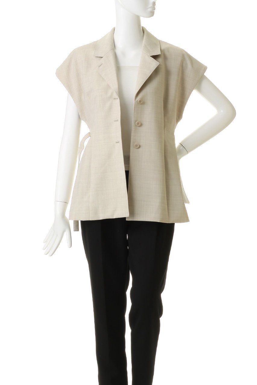 【ヴェニカ/Venica】のJeanne Power sholder shape jacket 人気、トレンドファッション・服の通販 founy(ファニー) 　ファッション　Fashion　レディースファッション　Fashion for Women　アウター　Coat / Outerwear Collection　レディースジャケット・軽アウター　Jackets　シェイプ　Shape, Slim Fit　ショルダー　Shoulder, Shoulder Strap　ジャケット　Jacket, Outerwear　フォルム　Silhouette, Form　ベスト　Vest, Waistcoat　マニッシュ　Mannish, Boyish　夏　Summer　新作・新入荷　New Arrivals / New In　春　Spring　S/S・春夏　SS, Spring/Summer, Warm Season　other-8|ID: prp329100004910351 ipo3291000000036785822