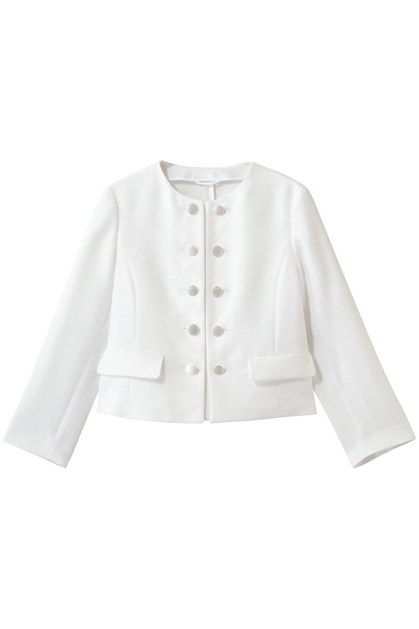 【アナイ/ANAYI】のバスケットノーカラーダブルジャケット 人気、トレンドファッション・服の通販 founy(ファニー) 　ファッション　Fashion　レディースファッション　Fashion for Women　アウター　Coat / Outerwear Collection　レディースジャケット・軽アウター　Jackets　エレガント 上品　Elegant　オケージョン　Occasion Wear　ジャケット　Jacket, Outerwear　バスケット　Basket, Basket Bag　パーティ　Party, Party Style　新作・新入荷　New Arrivals / New In　 other-1|ID: prp329100004910355 ipo3291000000036785847