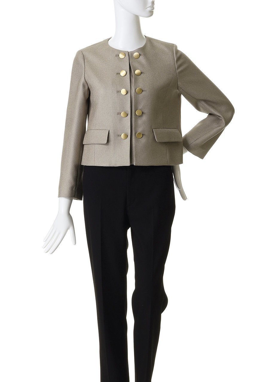 【アナイ/ANAYI】のバスケットノーカラーダブルジャケット 人気、トレンドファッション・服の通販 founy(ファニー) 　ファッション　Fashion　レディースファッション　Fashion for Women　アウター　Coat / Outerwear Collection　レディースジャケット・軽アウター　Jackets　エレガント 上品　Elegant　オケージョン　Occasion Wear　ジャケット　Jacket, Outerwear　バスケット　Basket, Basket Bag　パーティ　Party, Party Style　新作・新入荷　New Arrivals / New In　other-2|ID: prp329100004910355 ipo3291000000036785851