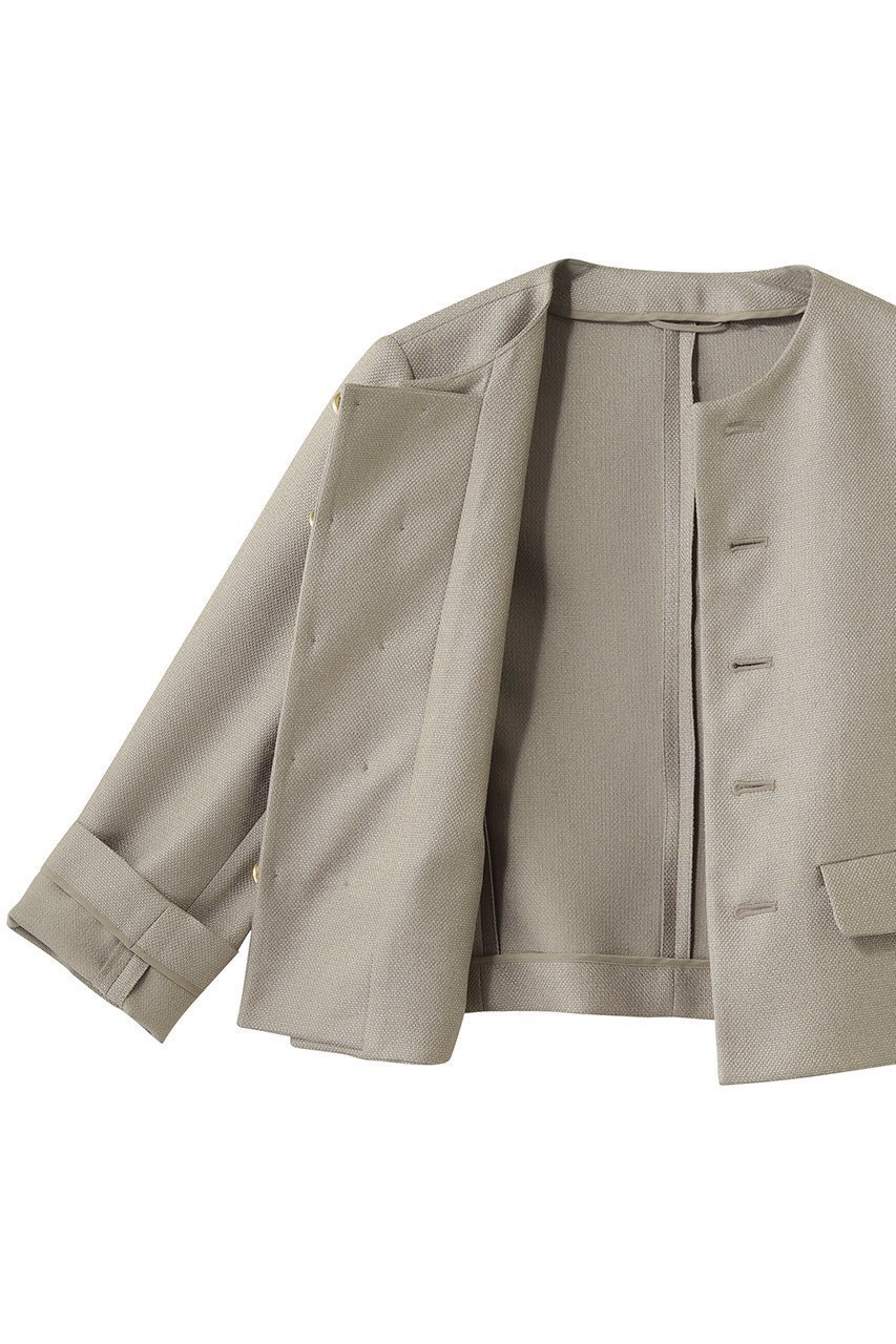 【アナイ/ANAYI】のバスケットノーカラーダブルジャケット 人気、トレンドファッション・服の通販 founy(ファニー) 　ファッション　Fashion　レディースファッション　Fashion for Women　アウター　Coat / Outerwear Collection　レディースジャケット・軽アウター　Jackets　エレガント 上品　Elegant　オケージョン　Occasion Wear　ジャケット　Jacket, Outerwear　バスケット　Basket, Basket Bag　パーティ　Party, Party Style　新作・新入荷　New Arrivals / New In　other-6|ID: prp329100004910355 ipo3291000000036785855