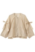 【ランバン オン ブルー/LANVIN en Bleu】のショルダーリボンシアーブルゾン ベージュ|ID: prp329100004910356 ipo3291000000036785858