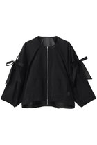 【ランバン オン ブルー/LANVIN en Bleu】のショルダーリボンシアーブルゾン ブラック|ID: prp329100004910356 ipo3291000000036785860