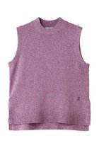 【ランバン オン ブルー/LANVIN en Bleu】のメランジノースリーブニット ピンクレッド|ID:prp329100004910361