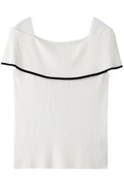 【ティアラ/Tiara】のオフショルダーリブニット ホワイト|ID: prp329100004910363 ipo3291000000036785913