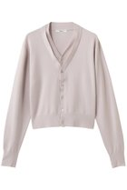 【ヴェニカ/Venica】のDouble collar knit cardigan 人気、トレンドファッション・服の通販 founy(ファニー) ファッション Fashion レディースファッション Fashion for Women トップス・カットソー Cut & Sew Tops ニット Knit Tops & Sweaters カーディガン・羽織り Layered Style Cardigans カーディガン Cardigan, Knitwear クロップド Cropped, Short Length シンプル Simple, Minimal トレンド Trend, Trending Now 新作・新入荷 New Arrivals / New In thumbnail PNK|ID: prp329100004910364 ipo3291000000036785922