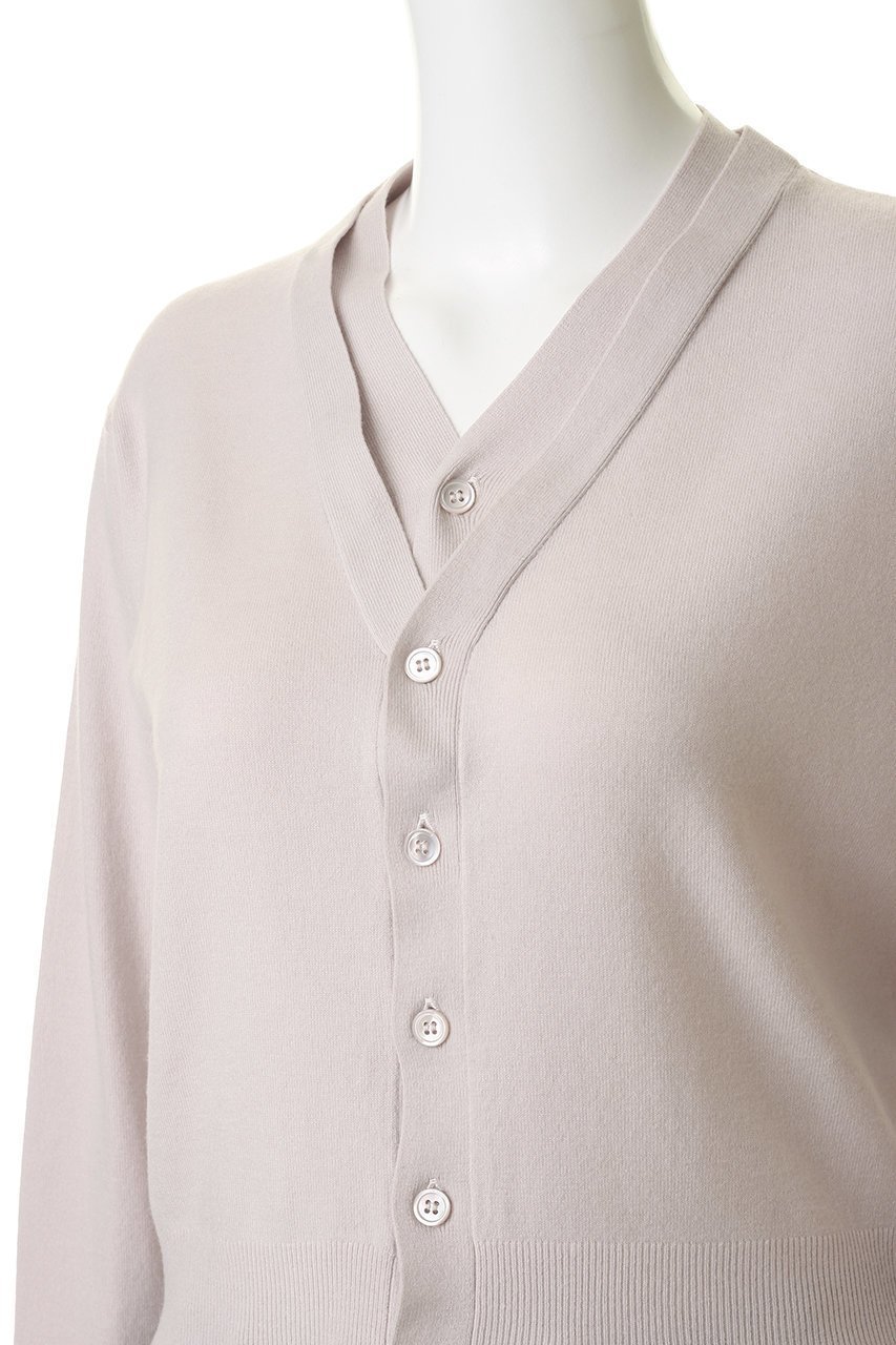 【ヴェニカ/Venica】のDouble collar knit cardigan 人気、トレンドファッション・服の通販 founy(ファニー) 　ファッション　Fashion　レディースファッション　Fashion for Women　トップス・カットソー　Cut & Sew Tops　ニット　Knit Tops & Sweaters　カーディガン・羽織り　Layered Style Cardigans　カーディガン　Cardigan, Knitwear　クロップド　Cropped, Short Length　シンプル　Simple, Minimal　トレンド　Trend, Trending Now　新作・新入荷　New Arrivals / New In　other-5|ID: prp329100004910364 ipo3291000000036785927