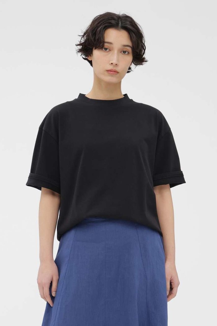 【マーガレットハウエル/MARGARET HOWELL】のLIGHT DENSE COTTON JERSEY TOP インテリア・キッズ・メンズ・レディースファッション・服の通販 founy(ファニー) https://founy.com/ ファッション Fashion レディースファッション Fashion for Women トップス・カットソー Cut & Sew Tops シャツ・ブラウス・オフィスカジュアル Elegant Blouses & Button-Ups ロングTシャツ・Tシャツ Longline T-Shirts & Tees カットソー・ベーシックTシャツ Cut-and-Sewn Tops / Stretch Tees & Basics なめらか Smooth, Silky Texture ショート Short, Short Length スリーブ Sleeve, Long Sleeve / Short Sleeve スーピマ Supima, Premium Cotton モダン Modern, Contemporary 新作・新入荷 New Arrivals / New In |ID: prp329100004910434 ipo3291000000036789959
