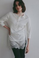 【エトレトウキョウ/ETRE TOKYO】の3/4スリーブヘンリーネックプルオーバー 人気、トレンドファッション・服の通販 founy(ファニー) ファッション Fashion レディースファッション Fashion for Women トップス・カットソー Cut & Sew Tops シャツ・ブラウス・オフィスカジュアル Elegant Blouses & Button-Ups ロングTシャツ・Tシャツ Longline T-Shirts & Tees カジュアルプルオーバー・ニットトップス Pullovers & Knit Tops / Casual Pullovers カットソー・ベーシックTシャツ Cut-and-Sewn Tops / Stretch Tees & Basics インナー Innerwear ヴィンテージ Vintage Style コンパクト Compact, Small Size シンプル Simple, Minimal スリーブ Sleeve, Long Sleeve / Short Sleeve バランス Balance, Style Balance フィット Fit, Slim Fit フロント Front, Front Design リラックス Relax, Relaxed Fit ロング Long, Long-Length 新作・新入荷 New Arrivals / New In |ID:prp329100004910436