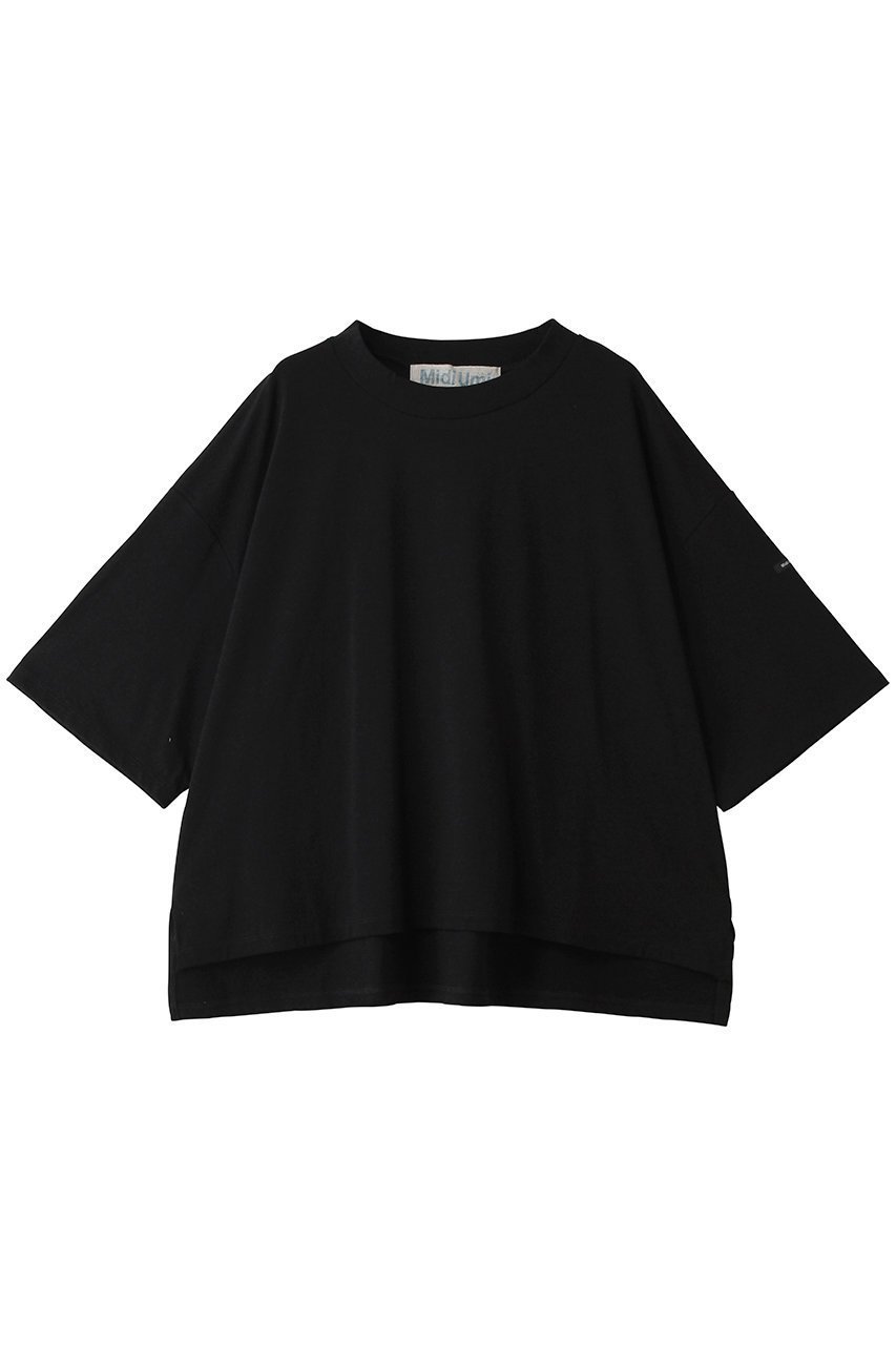 【ミディウミ/MidiUmi】のmock neck wide PO プルオーバー インテリア・キッズ・メンズ・レディースファッション・服の通販 founy(ファニー) 　ファッション　Fashion　レディースファッション　Fashion for Women　トップス・カットソー　Cut & Sew Tops　シャツ・ブラウス・オフィスカジュアル　Elegant Blouses & Button-Ups　ロングTシャツ・Tシャツ　Longline T-Shirts & Tees　カジュアルプルオーバー・ニットトップス　Pullovers & Knit Tops / Casual Pullovers　カットソー・ベーシックTシャツ　Cut-and-Sewn Tops / Stretch Tees & Basics　シンプル　Simple, Minimal　スリット　Slit, Slit Detail　スリーブ　Sleeve, Long Sleeve / Short Sleeve　モックネック　Mock Neck, Short Turtleneck　ロング　Long, Long-Length　ワイド　Wide, Wide Fit　定番　Standard, Basic Item　新作・新入荷　New Arrivals / New In　black|ID: prp329100004910439 ipo3291000000036790012