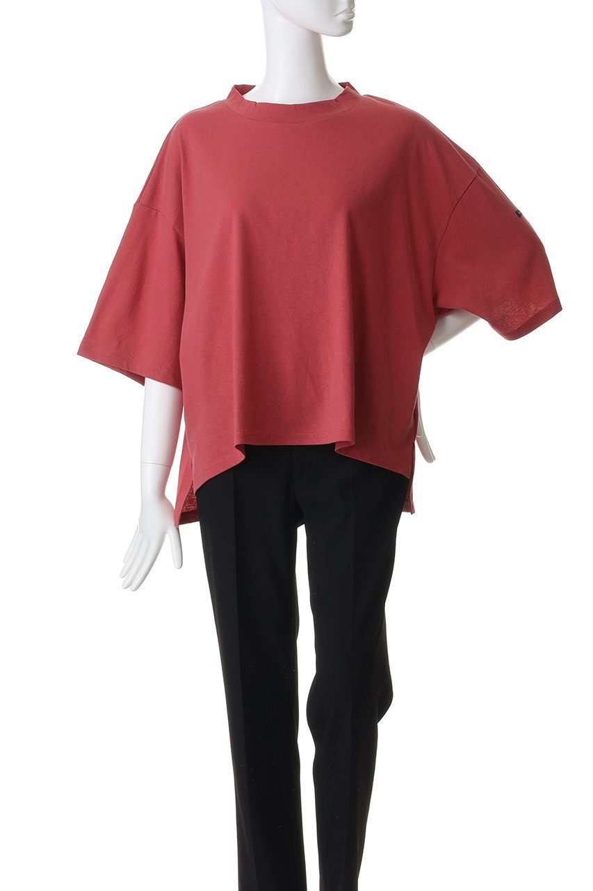 【ミディウミ/MidiUmi】のmock neck wide PO プルオーバー 人気、トレンドファッション・服の通販 founy(ファニー) 　ファッション　Fashion　レディースファッション　Fashion for Women　トップス・カットソー　Cut & Sew Tops　シャツ・ブラウス・オフィスカジュアル　Elegant Blouses & Button-Ups　ロングTシャツ・Tシャツ　Longline T-Shirts & Tees　カジュアルプルオーバー・ニットトップス　Pullovers & Knit Tops / Casual Pullovers　カットソー・ベーシックTシャツ　Cut-and-Sewn Tops / Stretch Tees & Basics　シンプル　Simple, Minimal　スリット　Slit, Slit Detail　スリーブ　Sleeve, Long Sleeve / Short Sleeve　モックネック　Mock Neck, Short Turtleneck　ロング　Long, Long-Length　ワイド　Wide, Wide Fit　定番　Standard, Basic Item　新作・新入荷　New Arrivals / New In　other-2|ID: prp329100004910439 ipo3291000000036790014