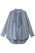 【ミディウミ/MidiUmi】のfront frill shirt シャツ blue|ID: prp329100004910448 ipo3291000000036790068