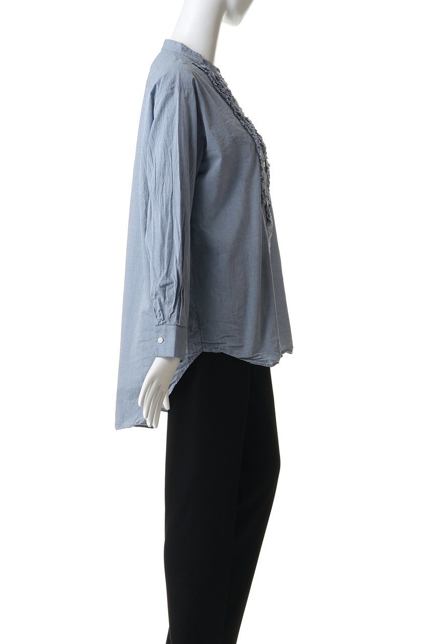 【ミディウミ/MidiUmi】のfront frill shirt シャツ 人気、トレンドファッション・服の通販 founy(ファニー) 　ファッション　Fashion　レディースファッション　Fashion for Women　トップス・カットソー　Cut & Sew Tops　シャツ・ブラウス・オフィスカジュアル　Elegant Blouses & Button-Ups　コンビ　Combo, Combination Style　シンプル　Simple, Minimal　スリーブ　Sleeve, Long Sleeve / Short Sleeve　フェミニン　Feminine, Girly　フリル　Frill, Ruffle　ボトム　Bottoms, Lower Wear　ロング　Long, Long-Length　エレガント 上品　Elegant　新作・新入荷　New Arrivals / New In　other-3|ID: prp329100004910448 ipo3291000000036790073