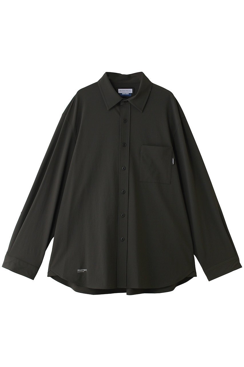 【メゾンスペシャル/MAISON SPECIAL】の【UNISEX】PERTEX レギュラーカラーL/Sシャツ インテリア・キッズ・メンズ・レディースファッション・服の通販 founy(ファニー) 　ファッション　Fashion　レディースファッション　Fashion for Women　トップス・カットソー　Cut & Sew Tops　シャツ・ブラウス・オフィスカジュアル　Elegant Blouses & Button-Ups　ユニセックス　Unisex, Genderless　アウトドア　Outdoor Clothing　シンプル　Simple, Minimal　ストレッチ　Stretch, Stretchy Fabric　スリーブ　Sleeve, Long Sleeve / Short Sleeve　レギュラー　Regular, Standard Fit　ロング　Long, Long-Length　新作・新入荷　New Arrivals / New In　長袖　Long Sleeve, Full Sleeve　C.GRY(チャコールグレー)|ID: prp329100004910449 ipo3291000000036790080