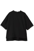 【サードマガジン/THIRD MAGAZINE】のレースTシャツブラウス ブラック|ID: prp329100004910450 ipo3291000000036790094