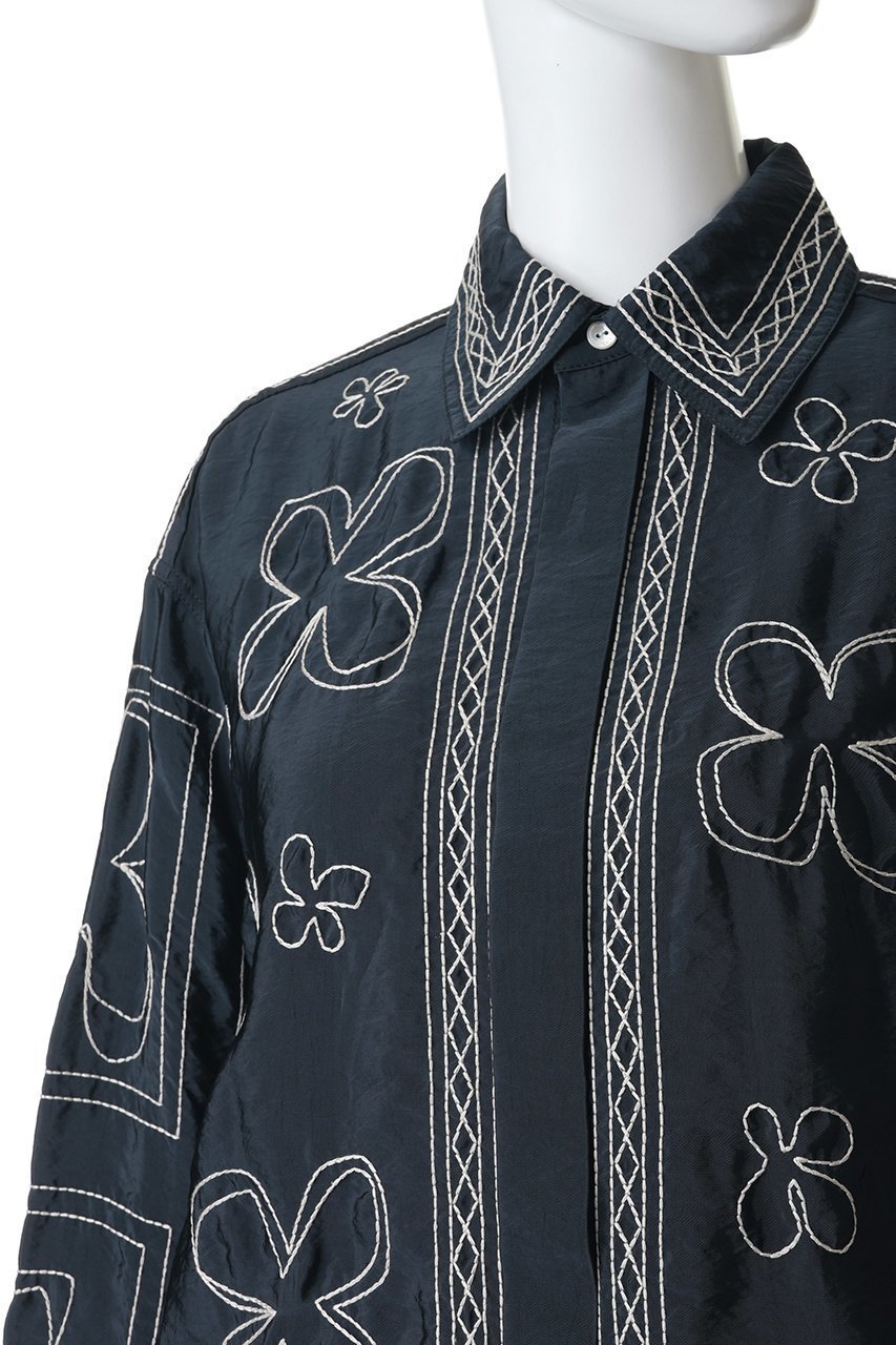 【マルティニーク/martinique】の【CURRENTAGE】エンブロイダリーブラウス 人気、トレンドファッション・服の通販 founy(ファニー) 　ファッション　Fashion　レディースファッション　Fashion for Women　トップス・カットソー　Cut & Sew Tops　シャツ・ブラウス・オフィスカジュアル　Elegant Blouses & Button-Ups　シンプル　Simple, Minimal　スリーブ　Sleeve, Long Sleeve / Short Sleeve　ハンド　Hand, Handmade　フラワー　Flower, Floral　モノトーン　Monotone, Black and White　ロング　Long, Long-Length　夏　Summer　新作・新入荷　New Arrivals / New In　other-5|ID: prp329100004910452 ipo3291000000036790111