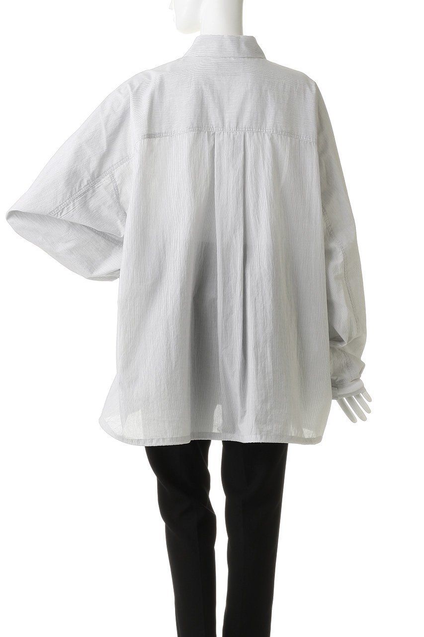 【グラフペーパー/Graphpaper】の【UNISEX】Seersucker Pullover Shirt 人気、トレンドファッション・服の通販 founy(ファニー) 　ファッション　Fashion　レディースファッション　Fashion for Women　トップス・カットソー　Cut & Sew Tops　シャツ・ブラウス・オフィスカジュアル　Elegant Blouses & Button-Ups　カジュアルプルオーバー・ニットトップス　Pullovers & Knit Tops / Casual Pullovers　ユニセックス　Unisex, Genderless　スポーティ　Sporty, Casual Athletic　スリーブ　Sleeve, Long Sleeve / Short Sleeve　フォルム　Silhouette, Form　ロング　Long, Long-Length　夏　Summer　新作・新入荷　New Arrivals / New In　other-4|ID: prp329100004910453 ipo3291000000036790121