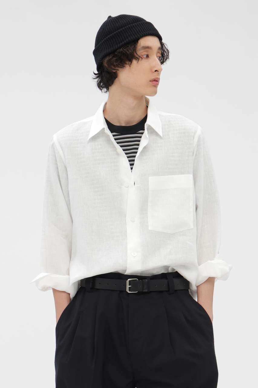 【その他のブランド/Other】のSHIRTING LINEN SHIRT インテリア・キッズ・メンズ・レディースファッション・服の通販 founy(ファニー) 　ファッション　Fashion　レディースファッション　Fashion for Women　トップス・カットソー　Cut & Sew Tops　シャツ・ブラウス・オフィスカジュアル　Elegant Blouses & Button-Ups　なめらか　Smooth, Silky Texture　コレクション　Collection, Seasonal Line　シンプル　Simple, Minimal　スリーブ　Sleeve, Long Sleeve / Short Sleeve　フランス　France, French　リネン　Linen, Linen Fabric　ロング　Long, Long-Length　夏　Summer　定番　Standard, Basic Item　新作・新入荷　New Arrivals / New In　春　Spring　S/S・春夏　SS, Spring/Summer, Warm Season　ホワイト|ID: prp329100004910456 ipo3291000000036790135