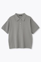 【レリル/lelill】のハイテク ニットポロシャツ グレー|ID: prp329100004910457 ipo3291000000036790145