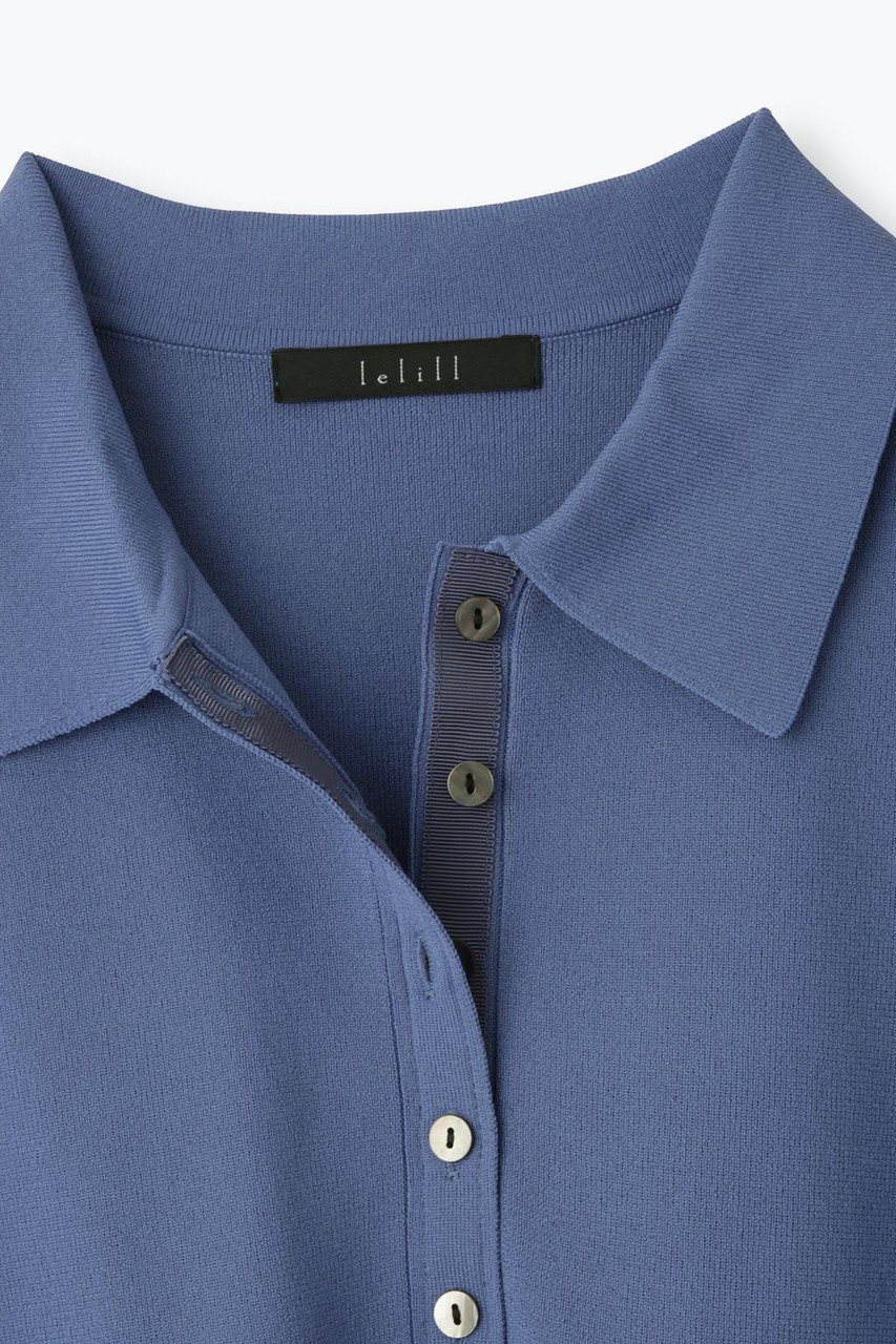【レリル/lelill】のハイテク ニットポロシャツ 人気、トレンドファッション・服の通販 founy(ファニー) 　ファッション　Fashion　レディースファッション　Fashion for Women　トップス・カットソー　Cut & Sew Tops　ニット　Knit Tops & Sweaters　シャツ・ブラウス・オフィスカジュアル　Elegant Blouses & Button-Ups　ポロシャツ・きれいめカジュアル　Smart-Casual Polo Tops　スタンダード　Standard, Basic　スリーブ　Sleeve, Long Sleeve / Short Sleeve　ポロシャツ　Polo Shirt, Collared Tee　ロング　Long, Long-Length　ビジネス 仕事 通勤　Business / Work / Commuting　新作・新入荷　New Arrivals / New In　other-4|ID: prp329100004910457 ipo3291000000036790153