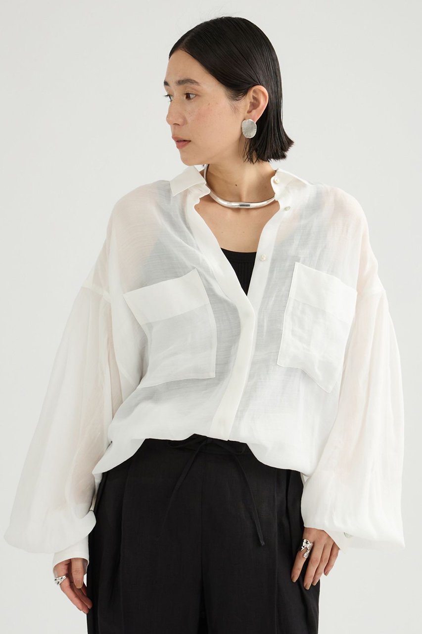 【カオス/Chaos】のランフォートブラウス 人気、トレンドファッション・服の通販 founy(ファニー) 　ファッション　Fashion　レディースファッション　Fashion for Women　トップス・カットソー　Cut & Sew Tops　シャツ・ブラウス・オフィスカジュアル　Elegant Blouses & Button-Ups　スリーブ　Sleeve, Long Sleeve / Short Sleeve　フォルム　Silhouette, Form　ロング　Long, Long-Length　新作・新入荷　New Arrivals / New In　 other-1|ID: prp329100004910460 ipo3291000000036790160