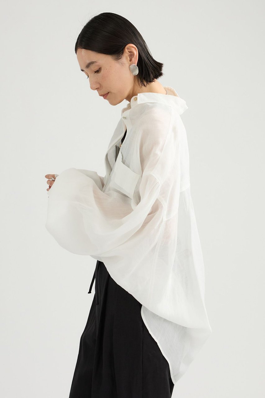 【カオス/Chaos】のランフォートブラウス 人気、トレンドファッション・服の通販 founy(ファニー) 　ファッション　Fashion　レディースファッション　Fashion for Women　トップス・カットソー　Cut & Sew Tops　シャツ・ブラウス・オフィスカジュアル　Elegant Blouses & Button-Ups　スリーブ　Sleeve, Long Sleeve / Short Sleeve　フォルム　Silhouette, Form　ロング　Long, Long-Length　新作・新入荷　New Arrivals / New In　other-3|ID: prp329100004910460 ipo3291000000036790167