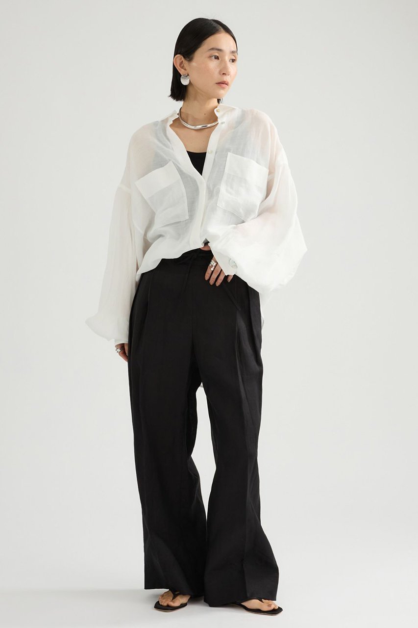 【カオス/Chaos】のランフォートブラウス 人気、トレンドファッション・服の通販 founy(ファニー) 　ファッション　Fashion　レディースファッション　Fashion for Women　トップス・カットソー　Cut & Sew Tops　シャツ・ブラウス・オフィスカジュアル　Elegant Blouses & Button-Ups　スリーブ　Sleeve, Long Sleeve / Short Sleeve　フォルム　Silhouette, Form　ロング　Long, Long-Length　新作・新入荷　New Arrivals / New In　other-5|ID: prp329100004910460 ipo3291000000036790171