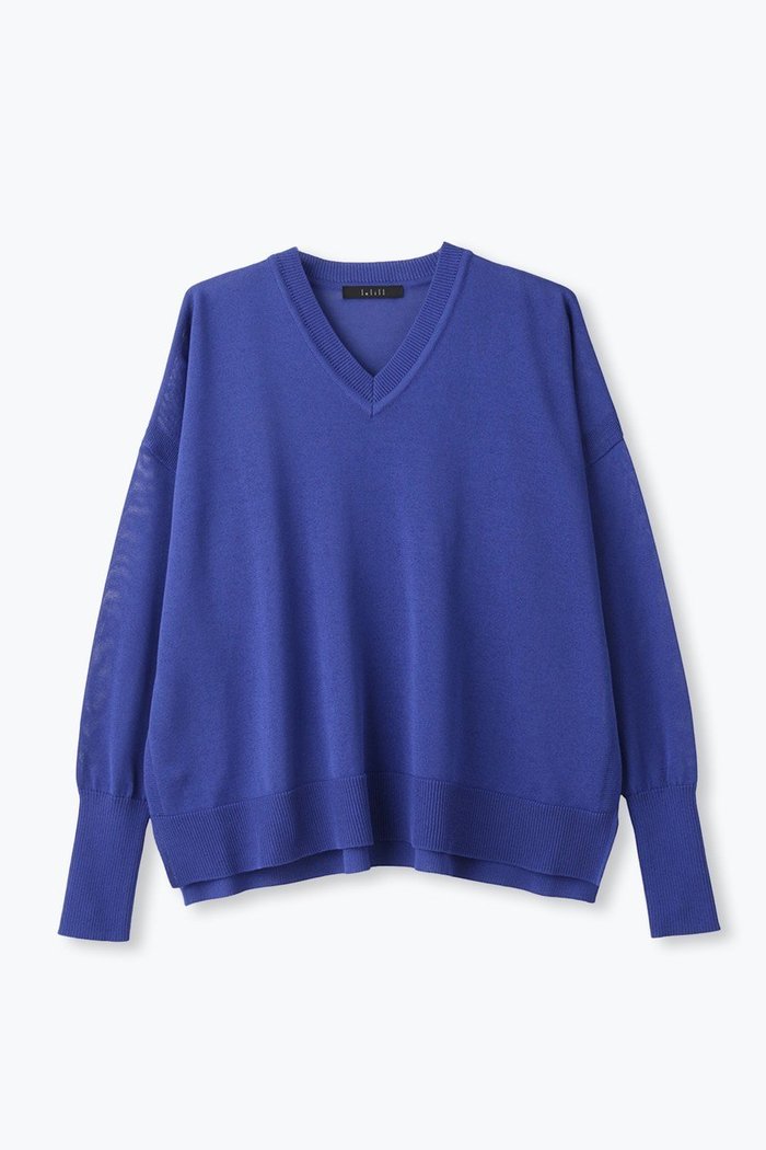 【レリル/lelill】のワイドVネックプルオーバー インテリア・キッズ・メンズ・レディースファッション・服の通販 founy(ファニー) https://founy.com/ ファッション Fashion レディースファッション Fashion for Women トップス・カットソー Cut & Sew Tops ニット Knit Tops & Sweaters カジュアルプルオーバー・ニットトップス Pullovers & Knit Tops / Casual Pullovers Vネックトップス V-Neck Tops / V-Cut Neckline Shirts ニットソー Knit-Sewn, Cut & Sew Knit ベーシック Basic, Essential リラックス Relax, Relaxed Fit ワイド Wide, Wide Fit 夏 Summer 定番 Standard, Basic Item 抗菌 Antibacterial, Bacteria-Resistant 新作・新入荷 New Arrivals / New In |ID: prp329100004910486 ipo3291000000036790385