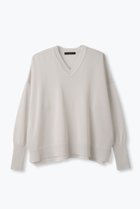 【レリル/lelill】のワイドVネックプルオーバー シルバーグレー|ID: prp329100004910486 ipo3291000000036790390