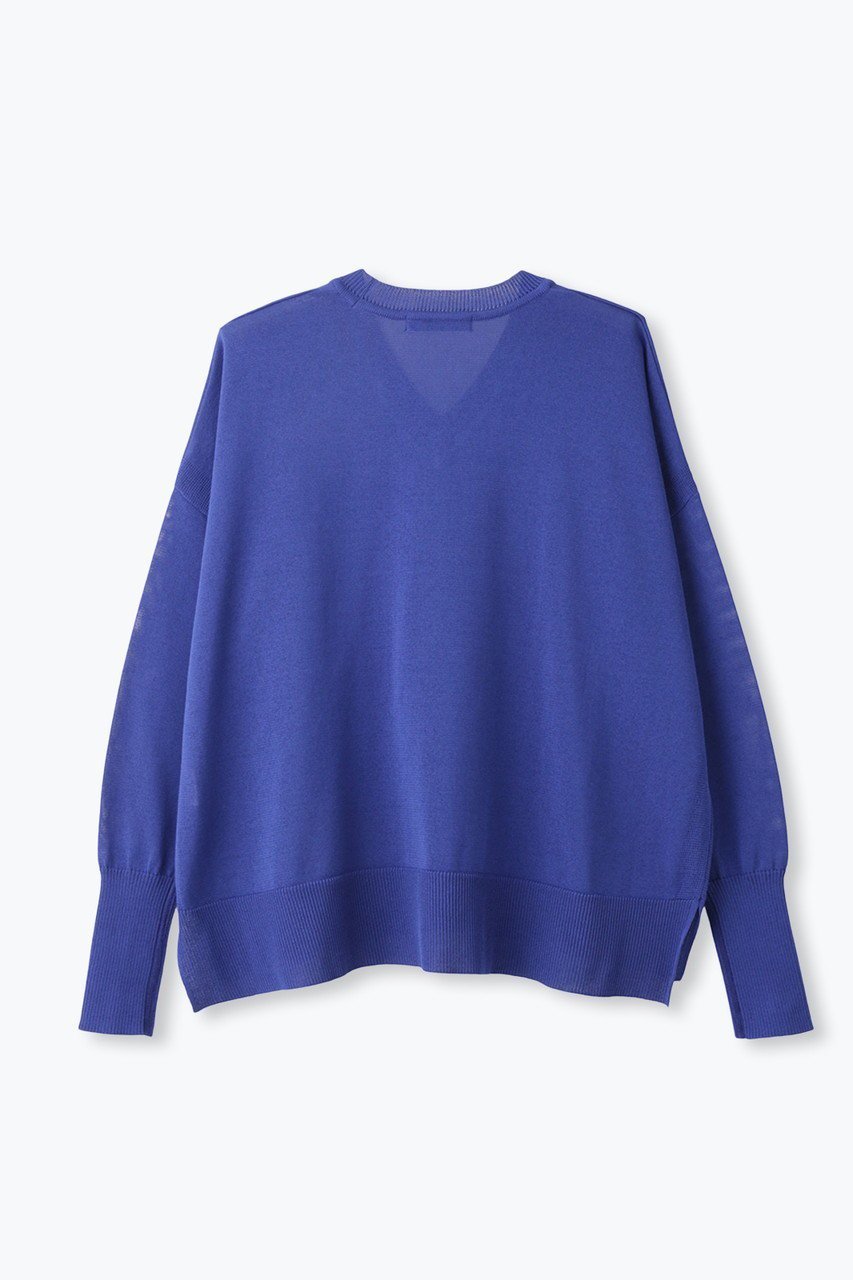 【レリル/lelill】のワイドVネックプルオーバー 人気、トレンドファッション・服の通販 founy(ファニー) 　ファッション　Fashion　レディースファッション　Fashion for Women　トップス・カットソー　Cut & Sew Tops　ニット　Knit Tops & Sweaters　カジュアルプルオーバー・ニットトップス　Pullovers & Knit Tops / Casual Pullovers　Vネックトップス　V-Neck Tops / V-Cut Neckline Shirts　ニットソー　Knit-Sewn, Cut & Sew Knit　ベーシック　Basic, Essential　リラックス　Relax, Relaxed Fit　ワイド　Wide, Wide Fit　夏　Summer　定番　Standard, Basic Item　抗菌　Antibacterial, Bacteria-Resistant　新作・新入荷　New Arrivals / New In　other-2|ID: prp329100004910486 ipo3291000000036790391