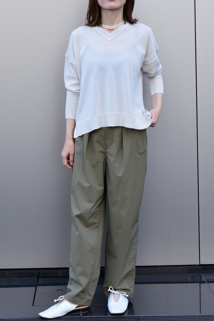 【レリル/lelill】のワイドVネックプルオーバー 人気、トレンドファッション・服の通販 founy(ファニー) 　ファッション　Fashion　レディースファッション　Fashion for Women　トップス・カットソー　Cut & Sew Tops　ニット　Knit Tops & Sweaters　カジュアルプルオーバー・ニットトップス　Pullovers & Knit Tops / Casual Pullovers　Vネックトップス　V-Neck Tops / V-Cut Neckline Shirts　ニットソー　Knit-Sewn, Cut & Sew Knit　ベーシック　Basic, Essential　リラックス　Relax, Relaxed Fit　ワイド　Wide, Wide Fit　夏　Summer　定番　Standard, Basic Item　抗菌　Antibacterial, Bacteria-Resistant　新作・新入荷　New Arrivals / New In　other-7|ID: prp329100004910486 ipo3291000000036790397
