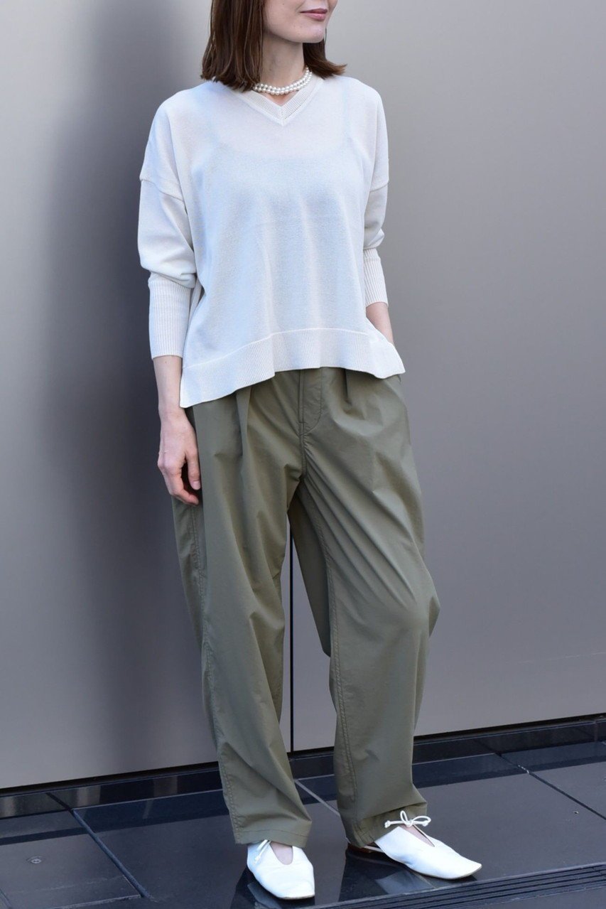 【レリル/lelill】のワイドVネックプルオーバー 人気、トレンドファッション・服の通販 founy(ファニー) 　ファッション　Fashion　レディースファッション　Fashion for Women　トップス・カットソー　Cut & Sew Tops　ニット　Knit Tops & Sweaters　カジュアルプルオーバー・ニットトップス　Pullovers & Knit Tops / Casual Pullovers　Vネックトップス　V-Neck Tops / V-Cut Neckline Shirts　ニットソー　Knit-Sewn, Cut & Sew Knit　ベーシック　Basic, Essential　リラックス　Relax, Relaxed Fit　ワイド　Wide, Wide Fit　夏　Summer　定番　Standard, Basic Item　抗菌　Antibacterial, Bacteria-Resistant　新作・新入荷　New Arrivals / New In　other-8|ID: prp329100004910486 ipo3291000000036790398