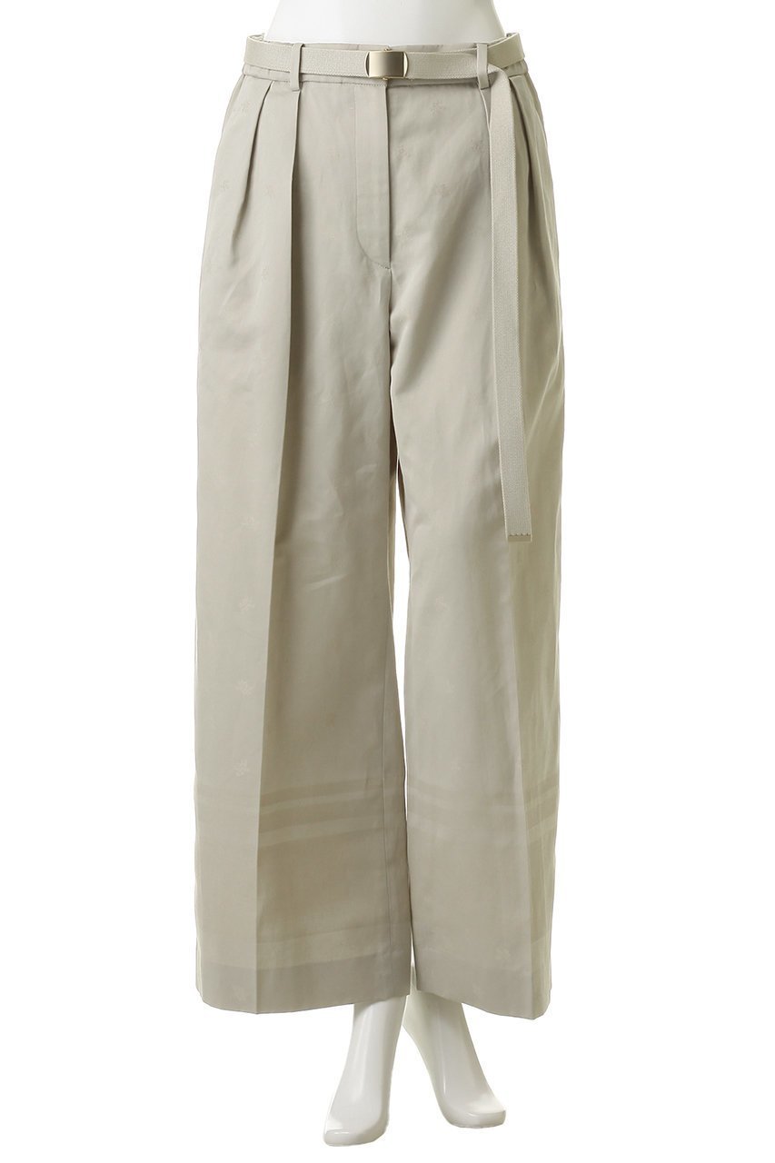 【エブール/ebure】のコットンリネンジャカード バックゴムワイドパンツ 人気、トレンドファッション・服の通販 founy(ファニー) 　ファッション　Fashion　レディースファッション　Fashion for Women　パンツ　Pants & Trousers　バッグ　Bags　シルケット　Silket, Silky Cotton　シンプル　Simple, Minimal　ジャカード／ジャガード　Jacquard, Woven Pattern　ストレート　Straight, Straight Cut　デスク　Desk, Work Desk　フィット　Fit, Slim Fit　ワイド　Wide, Wide Fit　ワーク　Workwear, Utility Style　エレガント 上品　Elegant　新作・新入荷　New Arrivals / New In　other-2|ID: prp329100004910493 ipo3291000000036790471