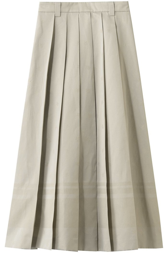 【エブール/ebure】のコットンリネンジャカード バックゴムトラペーズスカート インテリア・キッズ・メンズ・レディースファッション・服の通販 founy(ファニー) https://founy.com/ ファッション Fashion レディースファッション Fashion for Women スカート Skirts バッグ Bags おすすめ Recommended / Our Picks シルケット Silket, Silky Cotton ジャカード／ジャガード Jacquard, Woven Pattern プリーツ Pleats, Pleated エレガント 上品 Elegant 新作・新入荷 New Arrivals / New In |ID: prp329100004910497 ipo3291000000036790516