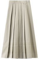 【エブール/ebure】のコットンリネンジャカード バックゴムトラペーズスカート 人気、トレンドファッション・服の通販 founy(ファニー) ファッション Fashion レディースファッション Fashion for Women スカート Skirts バッグ Bags おすすめ Recommended / Our Picks シルケット Silket, Silky Cotton ジャカード／ジャガード Jacquard, Woven Pattern プリーツ Pleats, Pleated エレガント 上品 Elegant 新作・新入荷 New Arrivals / New In |ID:prp329100004910497