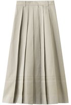 【エブール/ebure】のコットンリネンジャカード バックゴムトラペーズスカート 人気、トレンドファッション・服の通販 founy(ファニー) ファッション Fashion レディースファッション Fashion for Women スカート Skirts バッグ Bags おすすめ Recommended / Our Picks シルケット Silket, Silky Cotton ジャカード／ジャガード Jacquard, Woven Pattern プリーツ Pleats, Pleated エレガント 上品 Elegant 新作・新入荷 New Arrivals / New In thumbnail ライトグリーン|ID: prp329100004910497 ipo3291000000036790517