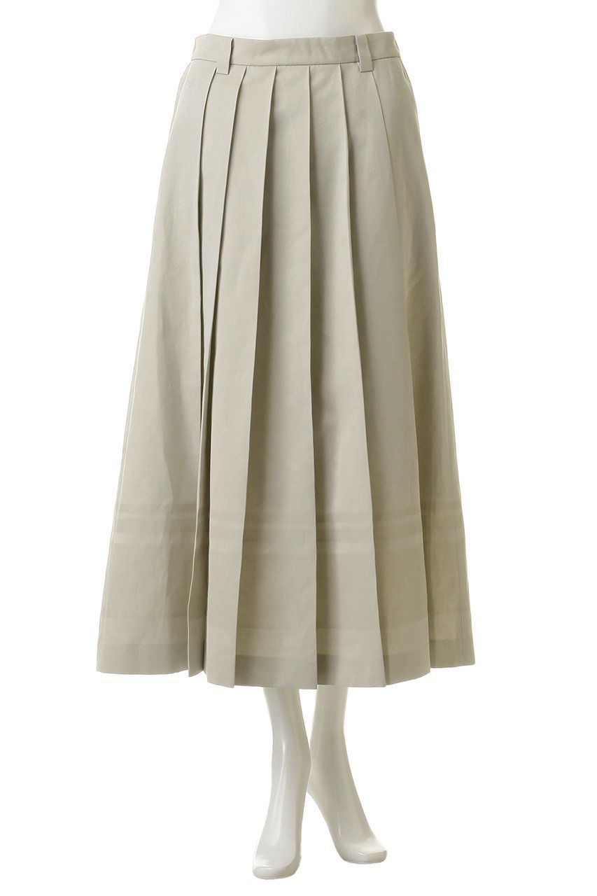 【エブール/ebure】のコットンリネンジャカード バックゴムトラペーズスカート 人気、トレンドファッション・服の通販 founy(ファニー) 　ファッション　Fashion　レディースファッション　Fashion for Women　スカート　Skirts　バッグ　Bags　おすすめ　Recommended / Our Picks　シルケット　Silket, Silky Cotton　ジャカード／ジャガード　Jacquard, Woven Pattern　プリーツ　Pleats, Pleated　エレガント 上品　Elegant　新作・新入荷　New Arrivals / New In　other-2|ID: prp329100004910497 ipo3291000000036790518