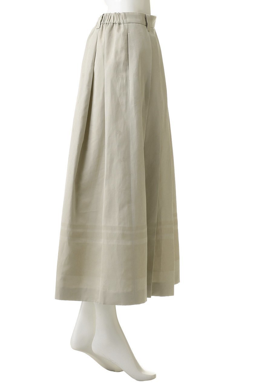 【エブール/ebure】のコットンリネンジャカード バックゴムトラペーズスカート 人気、トレンドファッション・服の通販 founy(ファニー) 　ファッション　Fashion　レディースファッション　Fashion for Women　スカート　Skirts　バッグ　Bags　おすすめ　Recommended / Our Picks　シルケット　Silket, Silky Cotton　ジャカード／ジャガード　Jacquard, Woven Pattern　プリーツ　Pleats, Pleated　エレガント 上品　Elegant　新作・新入荷　New Arrivals / New In　other-3|ID: prp329100004910497 ipo3291000000036790519