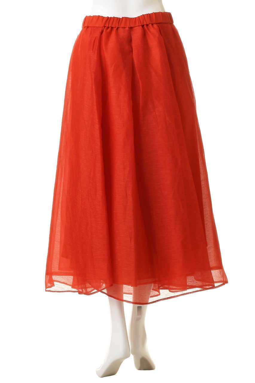 【エブール/ebure】のリネンシルクシアー オーガンジータックフレアスカート 人気、トレンドファッション・服の通販 founy(ファニー) 　ファッション　Fashion　レディースファッション　Fashion for Women　スカート　Skirts　Aライン・フレアスカート　A-Line & Flared Skirts　ロングスカート　Long Skirts / Maxi & Midi Skirts　エレガント 上品　Elegant　オーガンジー　Organza Fabric　シルク　Silk, 100% Silk　シンプル　Simple, Minimal　バランス　Balance, Style Balance　リネン　Linen, Linen Fabric　ロング　Long, Long-Length　新作・新入荷　New Arrivals / New In　other-4|ID: prp329100004910498 ipo3291000000036790527