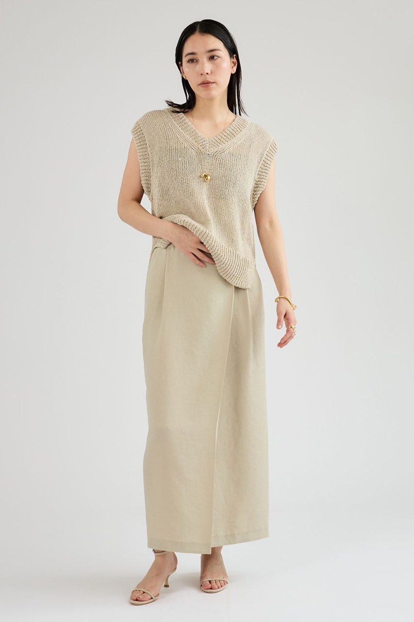 【カオス/Chaos】のアイアスロータスカート 人気、トレンドファッション・服の通販 founy(ファニー) 　ファッション　Fashion　レディースファッション　Fashion for Women　スカート　Skirts　ロングスカート　Long Skirts / Maxi & Midi Skirts　ギャザー　Gathered, Ruffled　スリット　Slit, Slit Detail　フロント　Front, Front Design　ロング　Long, Long-Length　エレガント 上品　Elegant　夏　Summer　定番　Standard, Basic Item　新作・新入荷　New Arrivals / New In　other-5|ID: prp329100004910499 ipo3291000000036790535