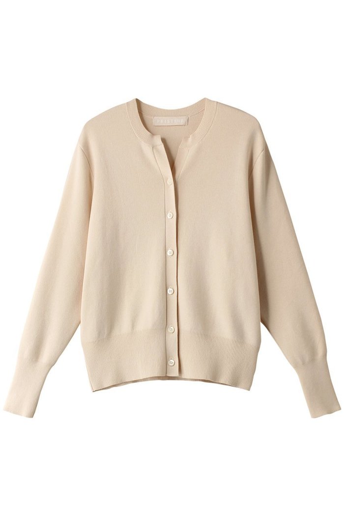 【プリスティン/PRISTINE】のカステラニットキーネックカーデ インテリア・キッズ・メンズ・レディースファッション・服の通販 founy(ファニー) https://founy.com/ ファッション Fashion レディースファッション Fashion for Women トップス・カットソー Cut & Sew Tops ニット Knit Tops & Sweaters カーディガン・羽織り Layered Style Cardigans カーディガン Cardigan, Knitwear シンプル Simple, Minimal スリット Slit, Slit Detail 人気 Popular, Best Seller |ID: prp329100004910509 ipo3291000000036792578