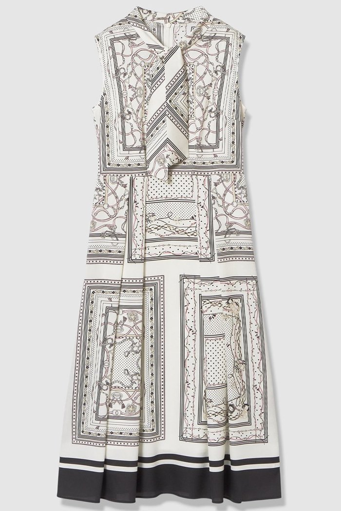 【アナイ/ANAYI】のスカーフプリントボウタイ ワンピース インテリア・キッズ・メンズ・レディースファッション・服の通販 founy(ファニー) https://founy.com/ ファッション Fashion レディースファッション Fashion for Women ワンピース Dresses チュニック Tunic Tops & Dresses ジャケット Jacket, Outerwear スカーフ Scarf, Neckwear チェーン Chain, Chain Strap チュニック Tunic, Long Top ドット Polka Dot, Dot Pattern ノースリーブ Sleeveless, No-Sleeve プリント Print, Printed Pattern モチーフ Motif, Design Theme ロング Long, Long-Length 無地 Plain, Solid Color |ID: prp329100004910515 ipo3291000000036792654