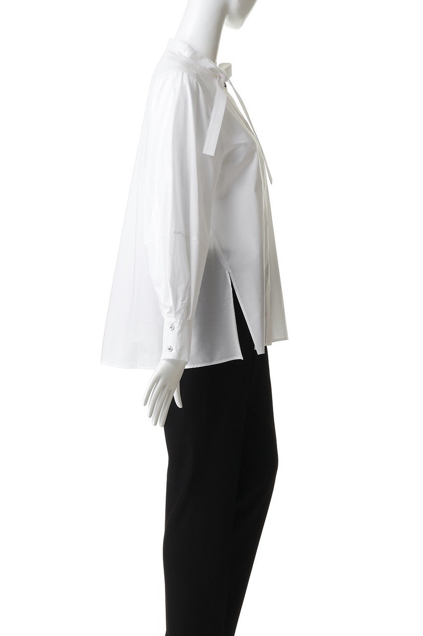 【ランバン オン ブルー/LANVIN en Bleu】のシルキータイプライターボウタイブラウス 人気、トレンドファッション・服の通販 founy(ファニー) 　ファッション　Fashion　レディースファッション　Fashion for Women　トップス・カットソー　Cut & Sew Tops　シャツ・ブラウス・オフィスカジュアル　Elegant Blouses & Button-Ups　スリーブ　Sleeve, Long Sleeve / Short Sleeve　タイプライター　Typewriter Fabric, Crisp Cotton　デニム　Denim, Jeans Material　ロング　Long, Long-Length　エレガント 上品　Elegant　other-3|ID: prp329100004910522 ipo3291000000036792719