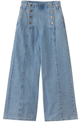 【ランバン オン ブルー/LANVIN en Bleu】 Lee×LANVIN en Bleuデニムマリンパンツ人気、トレンドファッション・服の通販 founy(ファニー) ファッション Fashion レディースファッション Fashion for Women パンツ Pants & Trousers アンティーク Antique-Inspired デニム Denim, Jeans Material ファブリック Fabric, Textile フロント Front, Front Design ブリーチ Bleach, Washed Finish ワイド Wide, Wide Fit ワーク Workwear, Utility Style エレガント 上品 Elegant |ID:prp329100004910524