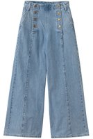 【ランバン オン ブルー/LANVIN en Bleu】のLee×LANVIN en Bleuデニムマリンパンツ 人気、トレンドファッション・服の通販 founy(ファニー) ファッション Fashion レディースファッション Fashion for Women パンツ Pants & Trousers アンティーク Antique-Inspired デニム Denim, Jeans Material ファブリック Fabric, Textile フロント Front, Front Design ブリーチ Bleach, Washed Finish ワイド Wide, Wide Fit ワーク Workwear, Utility Style エレガント 上品 Elegant |ID:prp329100004910524