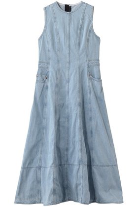 【ランバン オン ブルー/LANVIN en Bleu】 Lee×LANVIN en Bleuデニムワンピース人気、トレンドファッション・服の通販 founy(ファニー) ファッション Fashion レディースファッション Fashion for Women ワンピース Dresses チュニック Tunic Tops & Dresses チュニック Tunic, Long Top デニム Denim, Jeans Material ファブリック Fabric, Textile フレア Flare, Flared ブリーチ Bleach, Washed Finish ポケット Pocket, Pocket Detail ロング Long, Long-Length 再入荷 Restock / Back in Stock エレガント 上品 Elegant |ID:prp329100004910525