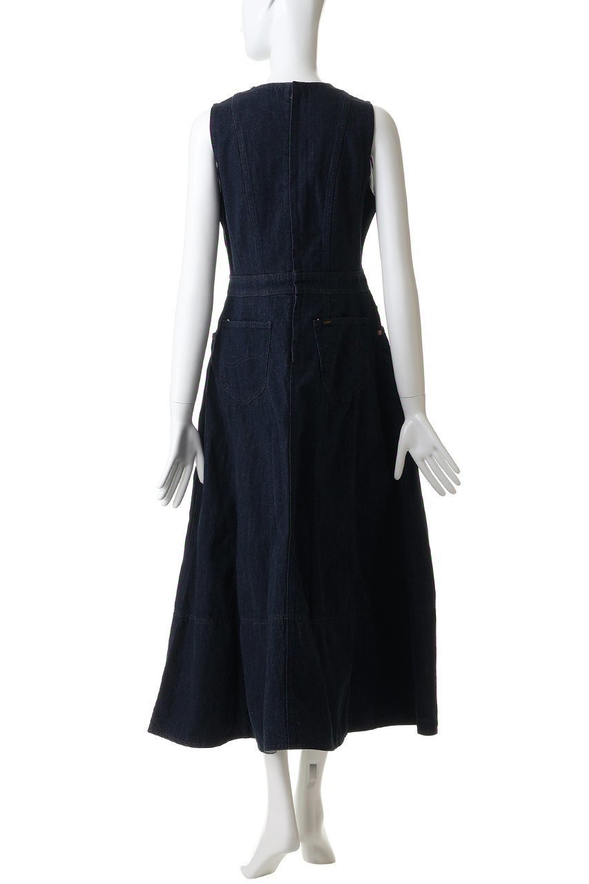 【ランバン オン ブルー/LANVIN en Bleu】のLee×LANVIN en Bleuデニムワンピース 人気、トレンドファッション・服の通販 founy(ファニー) 　ファッション　Fashion　レディースファッション　Fashion for Women　ワンピース　Dresses　チュニック　Tunic Tops & Dresses　チュニック　Tunic, Long Top　デニム　Denim, Jeans Material　ファブリック　Fabric, Textile　フレア　Flare, Flared　ブリーチ　Bleach, Washed Finish　ポケット　Pocket, Pocket Detail　ロング　Long, Long-Length　再入荷　Restock / Back in Stock　エレガント 上品　Elegant　other-4|ID: prp329100004910525 ipo3291000000036792750