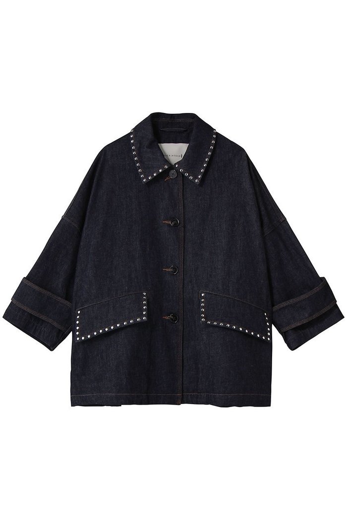 【マッキントッシュ/MACKINTOSH】のHUMBIE デニムジャケットスタッズ インテリア・キッズ・メンズ・レディースファッション・服の通販 founy(ファニー) https://founy.com/ ファッション Fashion レディースファッション Fashion for Women アウター Coat / Outerwear Collection レディースジャケット・軽アウター Jackets デニムジャケット / カジュアルアウター Denim Jackets ショルダー Shoulder, Shoulder Strap ショート Short, Short Length ジャケット Jacket, Outerwear スタッズ Studs, Metal Accents デニム Denim, Jeans Material ドロップ Drop Shoulder, Dropped Style ポケット Pocket, Pocket Detail 新作・新入荷 New Arrivals / New In |ID: prp329100004910532 ipo3291000000036792824