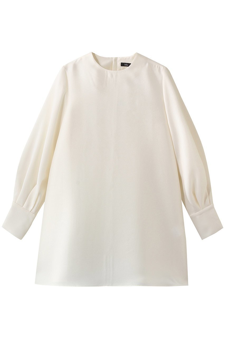 【エムフィル/M Fil】のシルキーWクロス ロングブラウス インテリア・キッズ・メンズ・レディースファッション・服の通販 founy(ファニー) 　ファッション　Fashion　レディースファッション　Fashion for Women　トップス・カットソー　Cut & Sew Tops　シャツ・ブラウス・オフィスカジュアル　Elegant Blouses & Button-Ups　エアリー　Airy Texture　カフス　Cuff Design　シルク　Silk, 100% Silk　スリーブ　Sleeve, Long Sleeve / Short Sleeve　フォルム　Silhouette, Form　ランダム　Random, Irregular　ロング　Long, Long-Length　オフホワイト|ID: prp329100004910533 ipo3291000000036792833